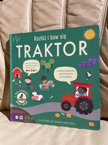 Rozłóż i baw się. Traktor ksiazka zabawka gra wyszukiwanka rozkładanka