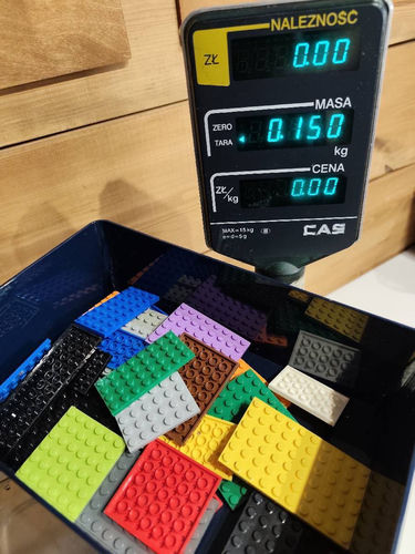 150g płytki LEGO mix kolor 