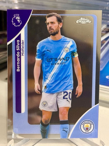 Bernardo Silva Manchester City karta kolekcjonerska Topps Chrome Premier League