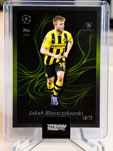 Topps 2014/2015 trading card, Jakub Blaszczykowski, Borussia Dortmund, 18/75
