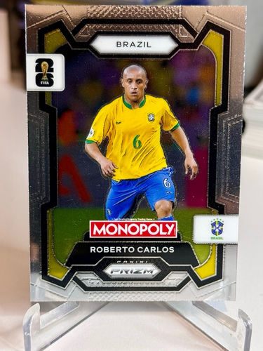 Panini Monopoly Prizm FIFA World Cup 26 Roberto Carlos trading card, No. 17