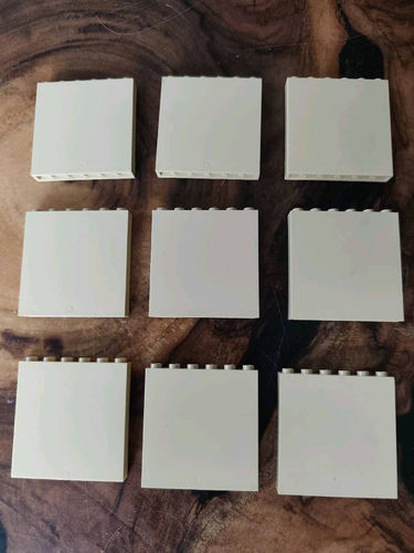 Lego panel 1x6x5 tan piasek beż 9 sztuk moc 