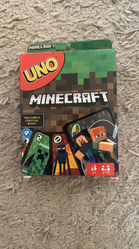 Gra Uno Minecraft dla dzieci karty 