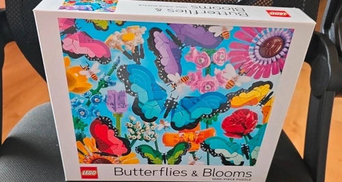 Zestaw: Puzzle lego Butterflies & Blooms +3