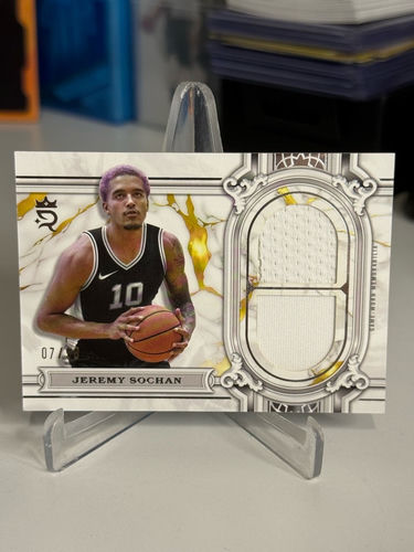 Jeremy Sochan San Antonio Spurs numerowana 07/99 karta NBA z koszulka Topps Royalty Regalia Relics Game Used Worn