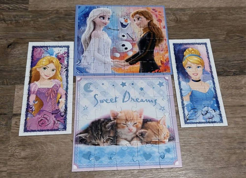 Mix puzzli Kraina lodu, księżniczki 