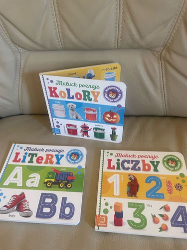 Zestaw książeczek dla maluchów Litery Kolory Liczby 