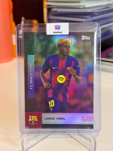 Topps FC Barcelona Lamine Yamal trading card, numbered 153/250, card 14