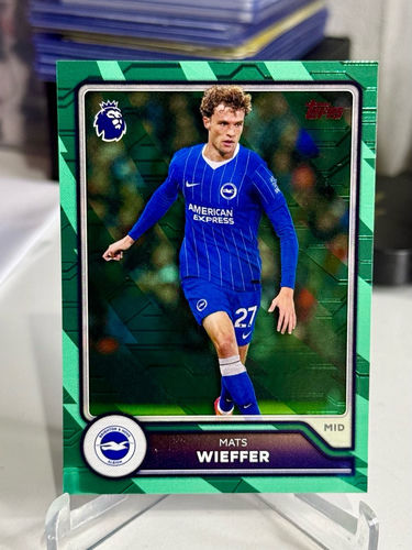 Topps Premier League trading card, Mats Wieffer, Brighton & Hove Albion, 2026