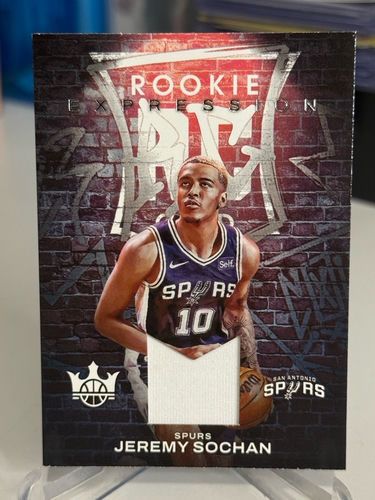 Jeremy Sochan San Antonio Spurs karta NBA z koszulka Panini Court Kings Rookie Expression