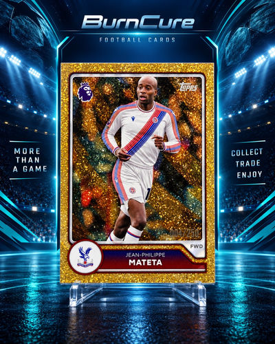 Jean-Philippe Mateta Crystal Palace numbered 004/250 trading card Topps Chrome Flagship