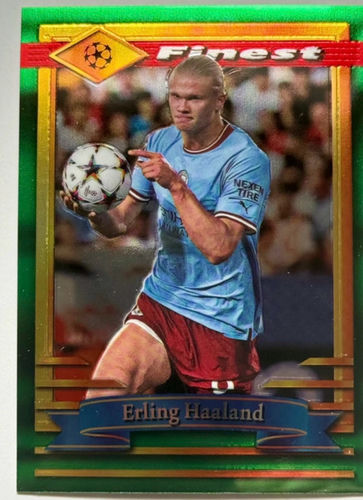 Erling Haaland Manchester City karta kolekcjonerska Topps Finest Moment 2023