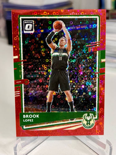 2020-21 Panini Donruss Optic Brook Lopez basketball card, serial 06/85