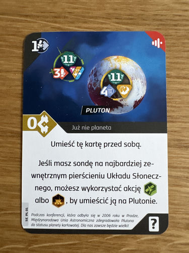 Karta promo Pluton SETI