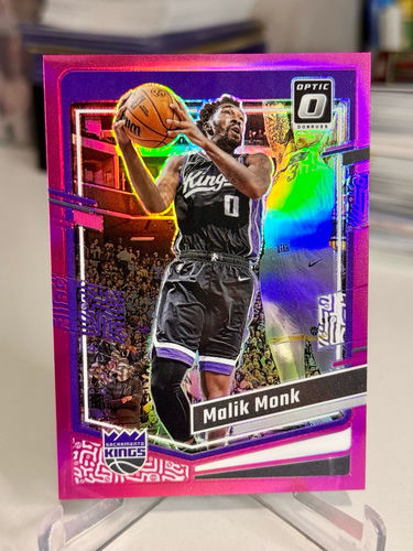 2023-24 Panini Donruss Optic Malik Monk card, Sacramento Kings, 21/25