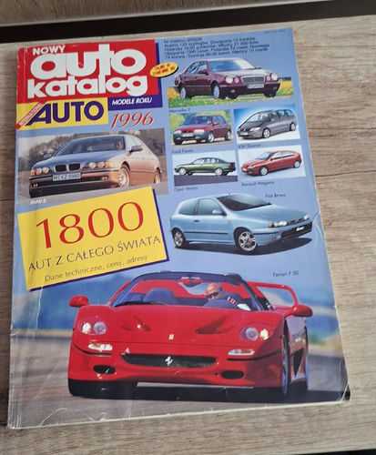 Kolekcjonerski katalog z autami z 1996 r. 