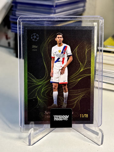 Topps Total Football trading card featuring Senny Mayulu, PSG, numbered 11/75