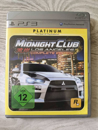 Midnight Club Los Angeles Complete Edition Platinum PS3 PlayStation 3