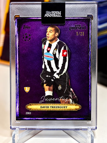 Topps Total Football trading card David Trezeguet, The Pursuit, 5/25