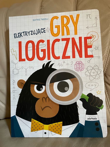 Książka gra elektryzujące gry logiczne dla dzieci 
Duży format