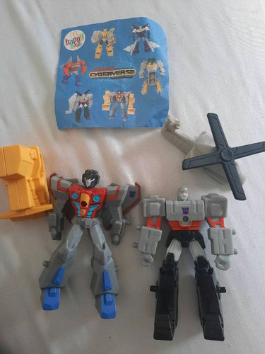 Transformers Cyberverse - Megatron i Starscream, figurki McDonald's Happy Meal