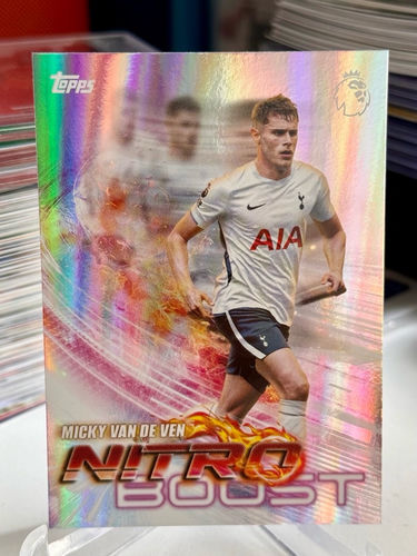 Micky van de Ven Topps Nitro Boost 2026/27 trading card, Tottenham Hotspur
