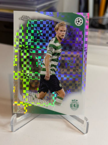 Topps Chrome trading card, Morten Hjulmand, Sporting CP, 2026/27, card 199