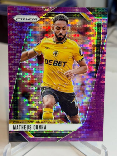 2024-25 Panini Prizm Premier League trading card, Matheus Cunha, No. 221