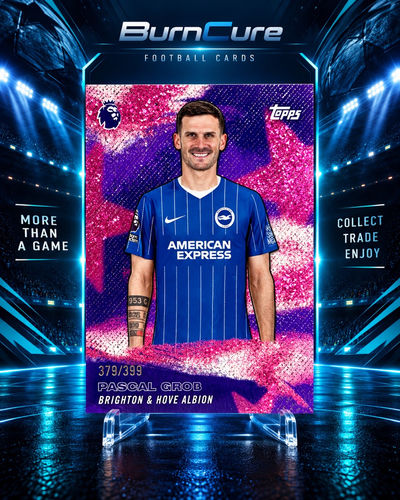 Pascal Gross Brighton & Howe Albion numerowana 379/399 karta kolekcjonerska Topps Premier League
