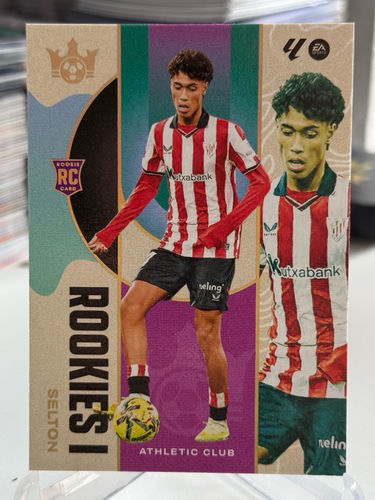 Selton Athletic Club Bilbao karta kolekcjonerska Panini Pitch Kings Gold RC Rookie Card Level 1