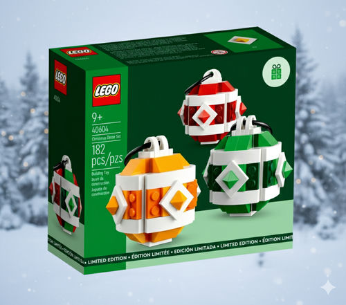 LEGO 40604 - Zestaw świątecznych ozdób Christmas Decor Set