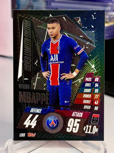 Topps Match Attax Kylian Mbappé Silver Limited Edition LE8S trading card