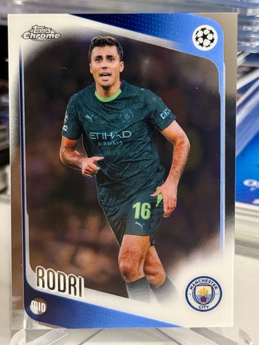 Rodri Manchester City karta kolekcjonerska Topps Chrome