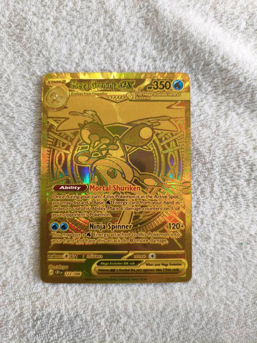 Karty Pokemon mega greninja EX golden orginał chaos rising 