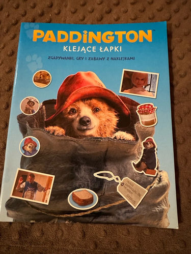 Paddington klejące łapki książka z naklejkami 