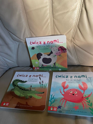 Zestaw książeczek aktywizujących dla maluchów 2+ Rymowamki Ćwicz z nami wiejskimi zwierzętami