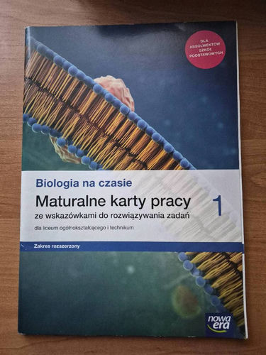 ,,Biologia na czasie 1" maturalne karty pracy 