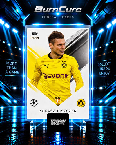 Łukasz Piszczek Borussia Dortmund BVB numbered 65/99 trading card Topps Total Football