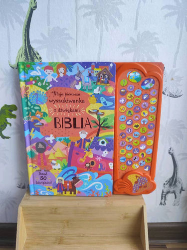 Moja pierwsza wyszukiwanka z dźwiękami Biblia książka dźwiękowa 