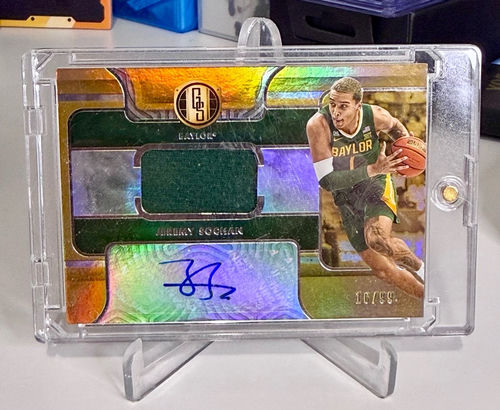 Jeremy Sochan San Antonio Spurs Baylor numerowana 16/99 karta NBA z autografem i koszulka Panini Chronicles Gold Standard