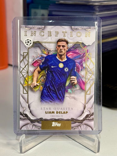 Topps Inception UEFA Champions League trading card, Liam Delap, Chelsea FC