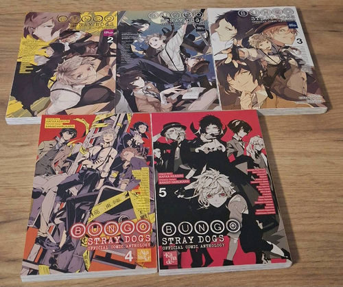 Zestaw: Bungo Stray Dogs: The Official Comic Anthology, Vol. 1 +4