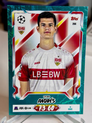 Topps Match Attax 20th Anniversary trading card, Chema Andrés, card 266