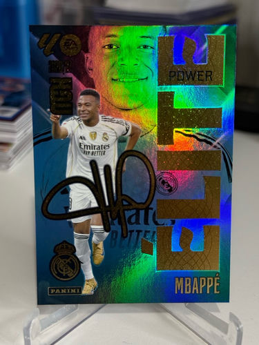 Kylian Mbappe Real Madrid karta kolekcjonerska Panini MGK Megacracks La Liga Elite Power