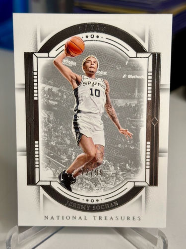 Jeremy Sochan San Antonio Spurs numerowana 72/99 karta NBA Panini National Treasures