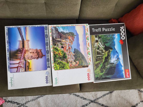 Zestaw: Puzzle Trefl Machu Picchu Peru 1000 elementów +2