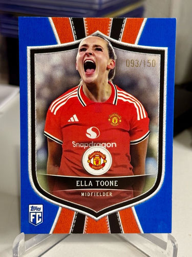 Topps FC trading card featuring Manchester United midfielder Ella Toone, 093/150