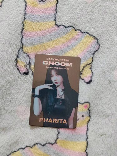 Babymonster Pharita Trading card CHOOM 2026-27 World Tour karta pc photocard kpop 