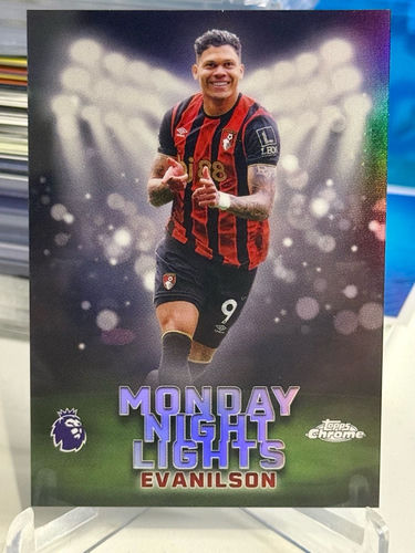 Evanilson Bournemouth karta kolekcjonerska Topps Chrome Premier League Monday Night Lights 2026