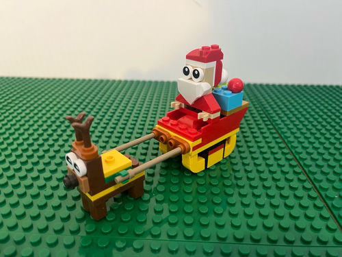 Lego 30670 saszetka Przejażdżka saniami Świętego Mikołaja
